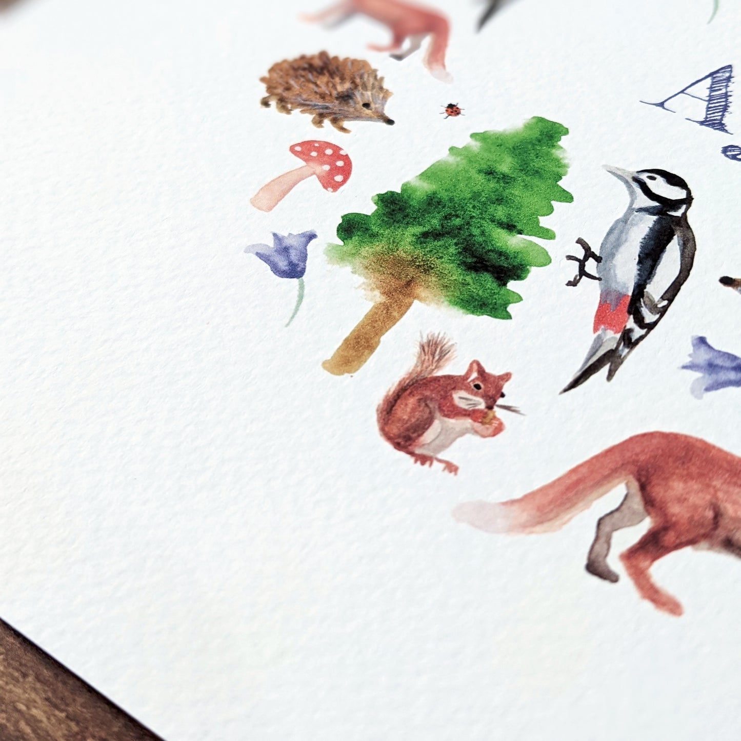 Personalised Greetings card - Woodland Clearing
