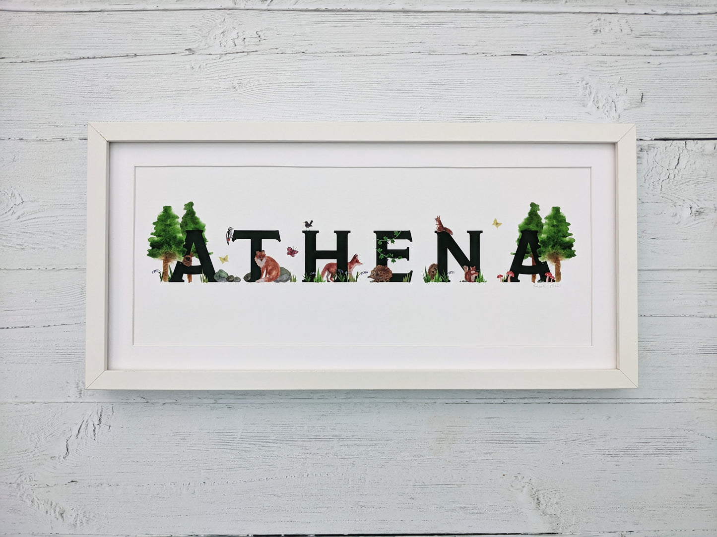 Personalised Greetings card - Woodland Clearing