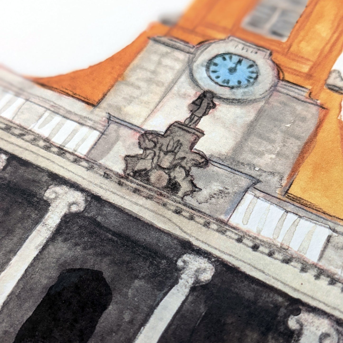 Watercolour Art Print - A Local Collection - All Saint's Church, Northampton