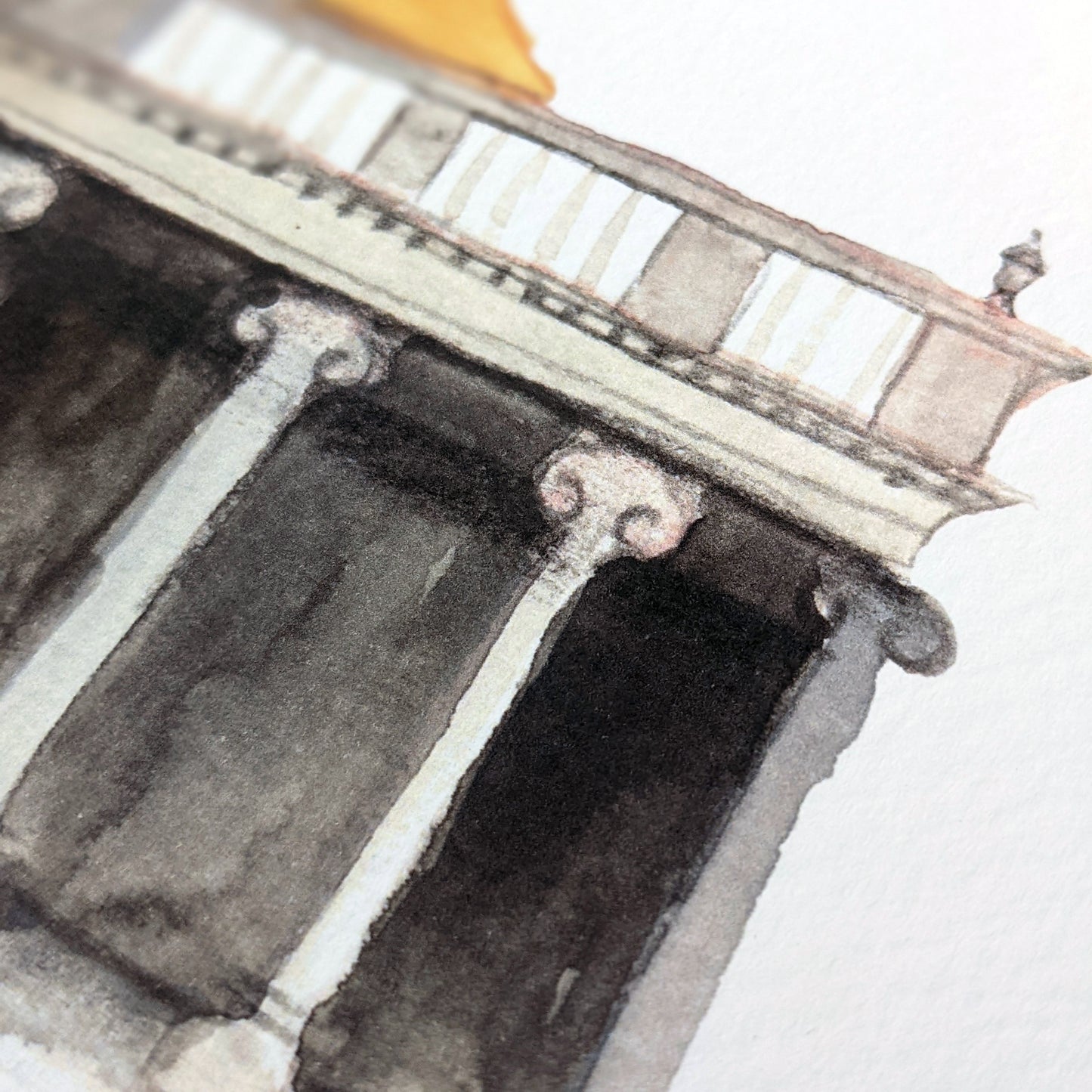 Watercolour Art Print - A Local Collection - All Saint's Church, Northampton