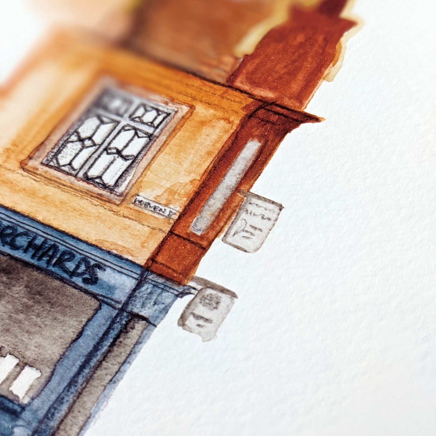 Watercolour Art Print - A Local Collection - The Clock Tower, Ampthill