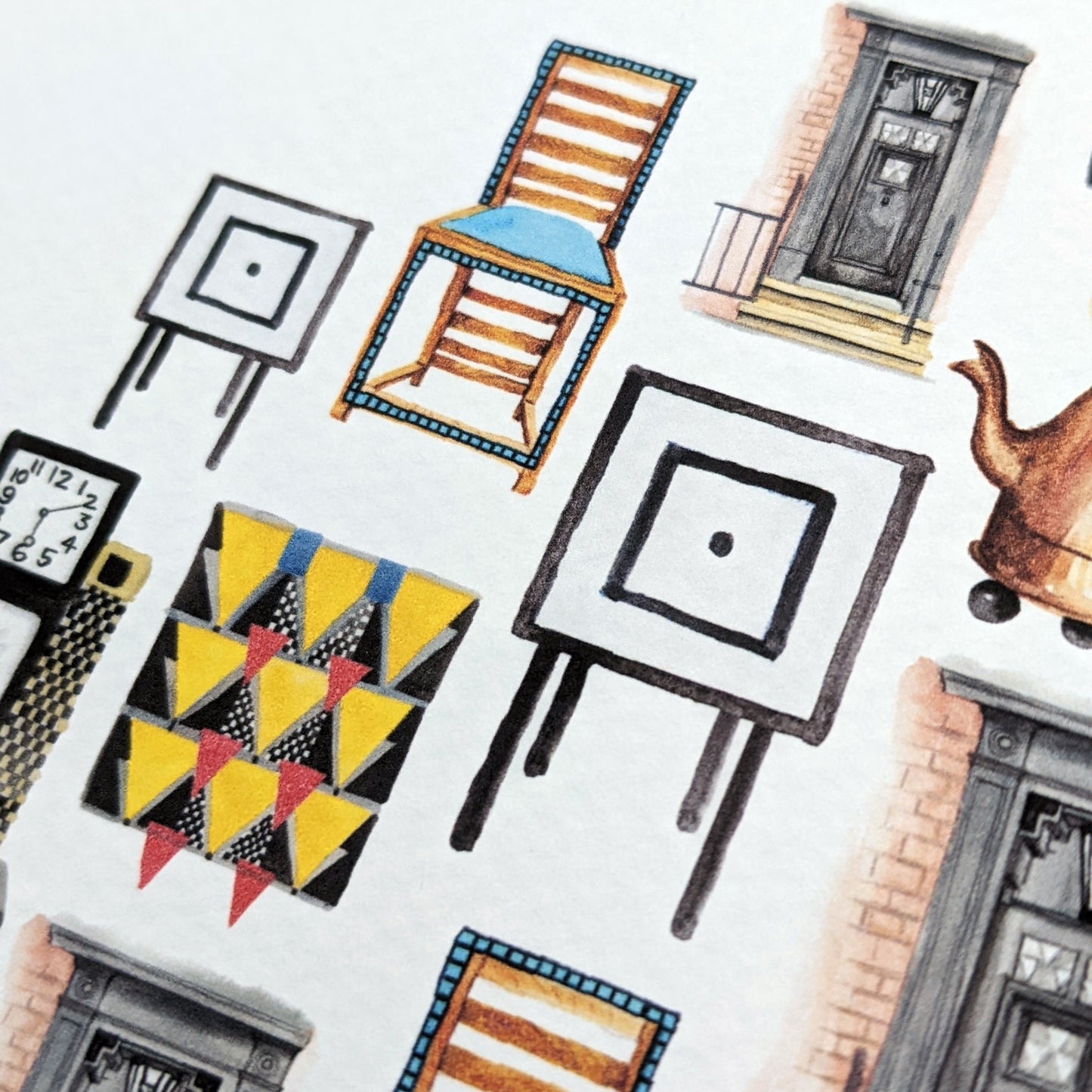 Local Watercolour Print - 78 Derngate, Northampton