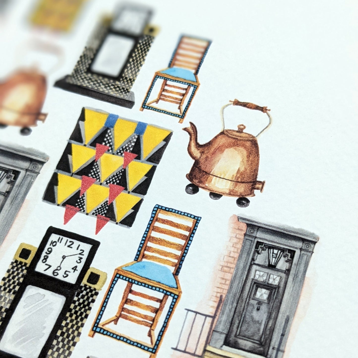 Local Watercolour Print - 78 Derngate, Northampton