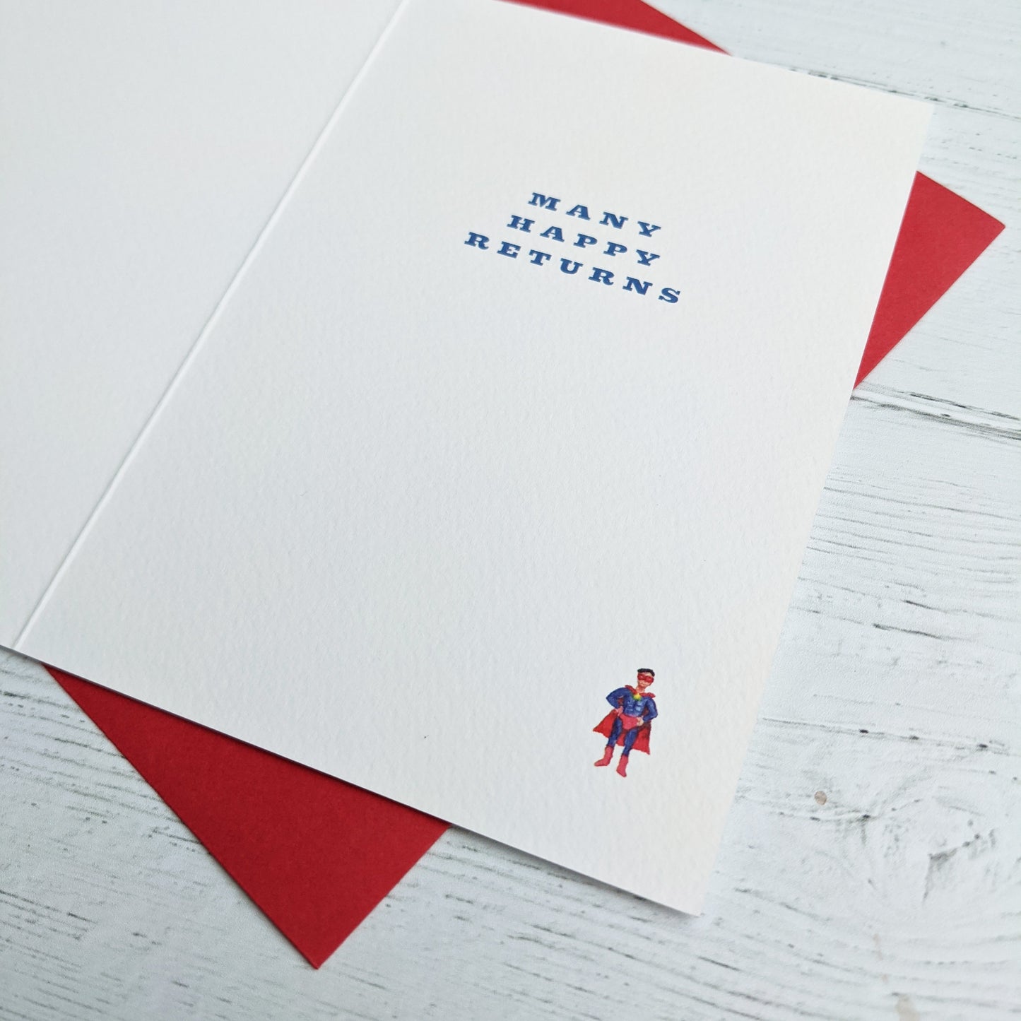 Greetings card - Superhero - Happy Birthday