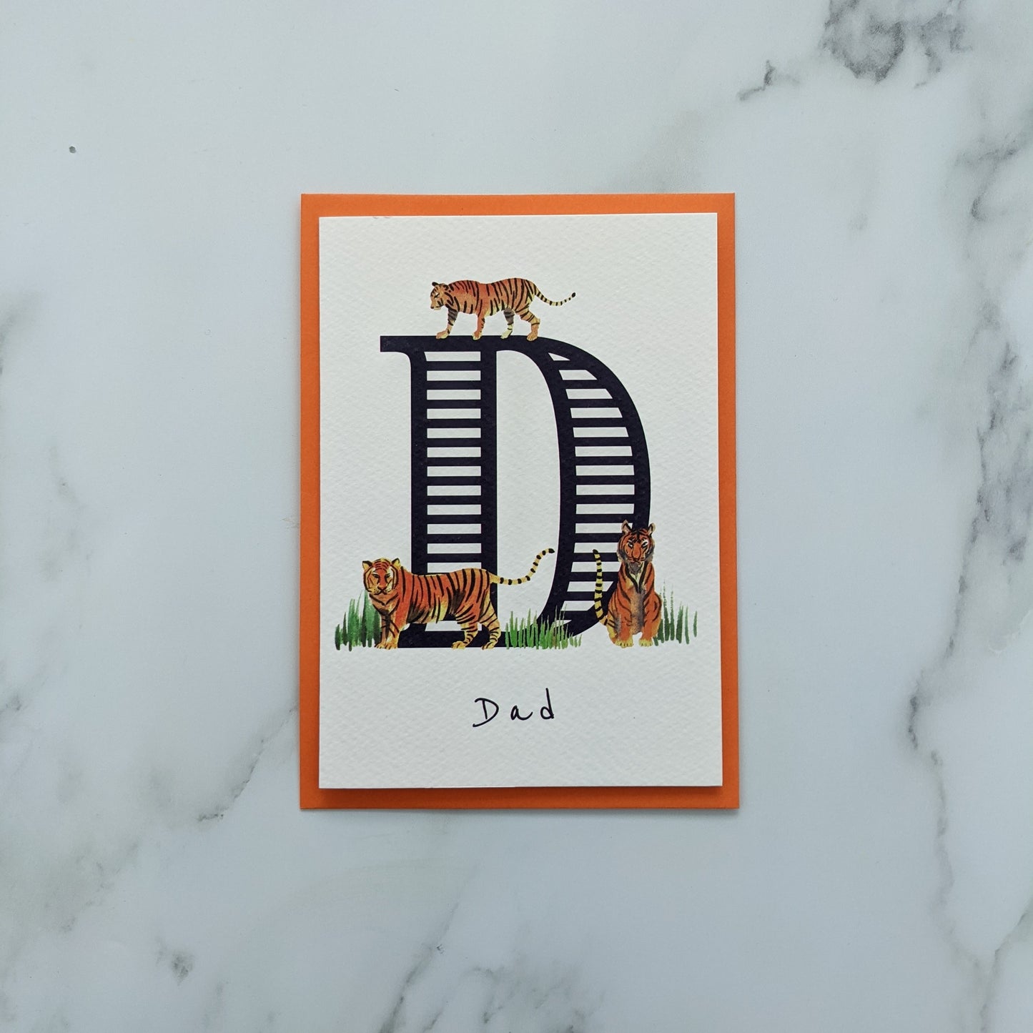 Greetings card - Monogram - Dad