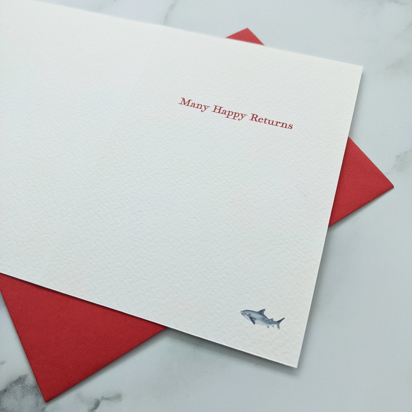 Greetings card - Sharks of the Ocean - Happy Birthday