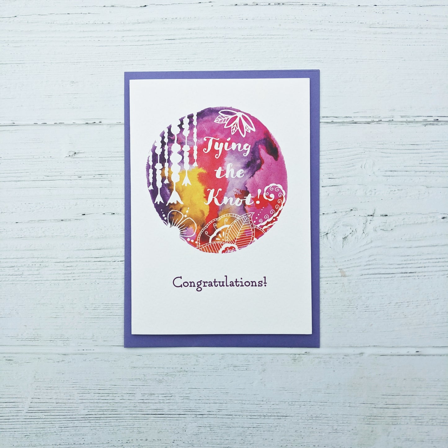 Greetings card - Wedding - Tying the Knot