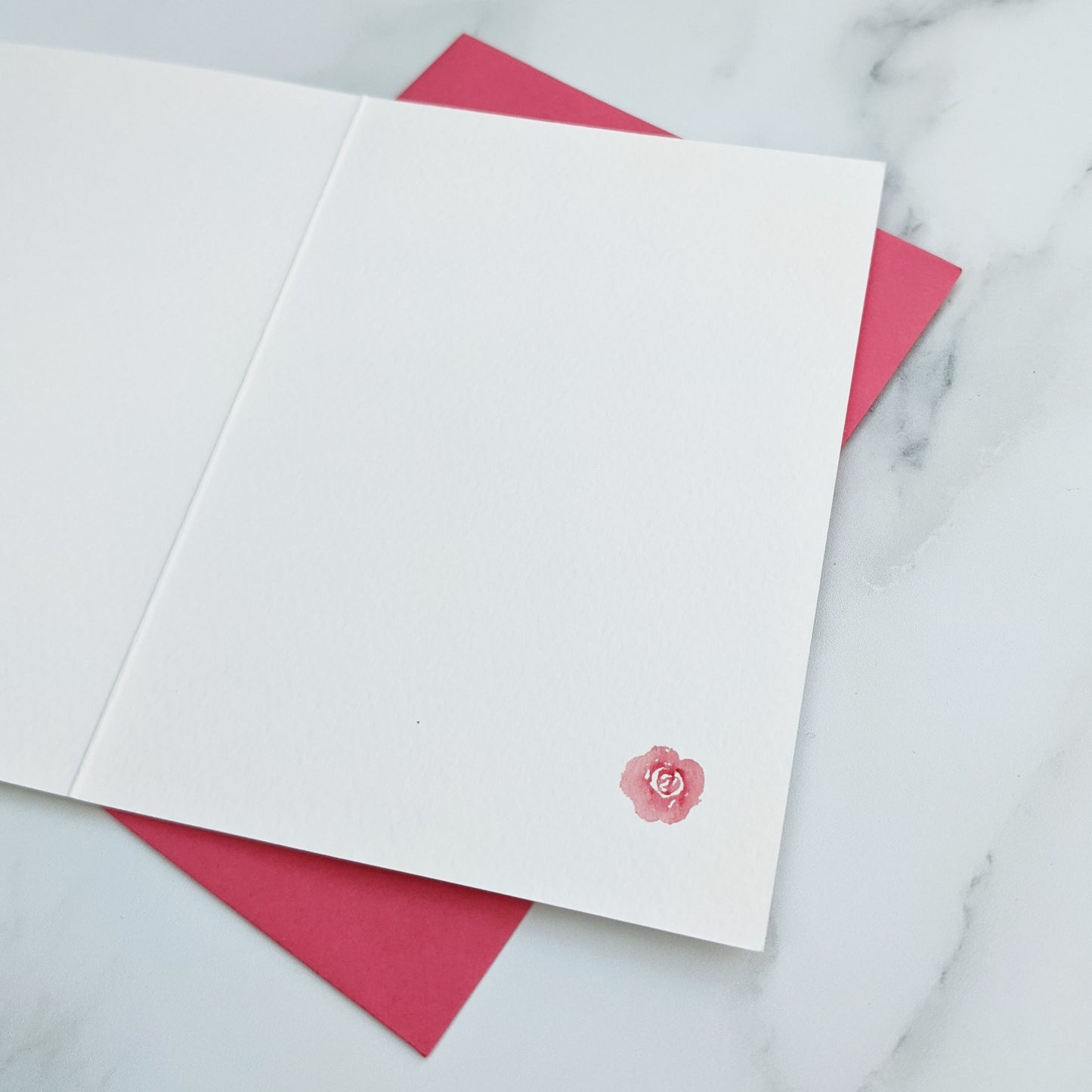 Greetings card - Rose - June birth flower