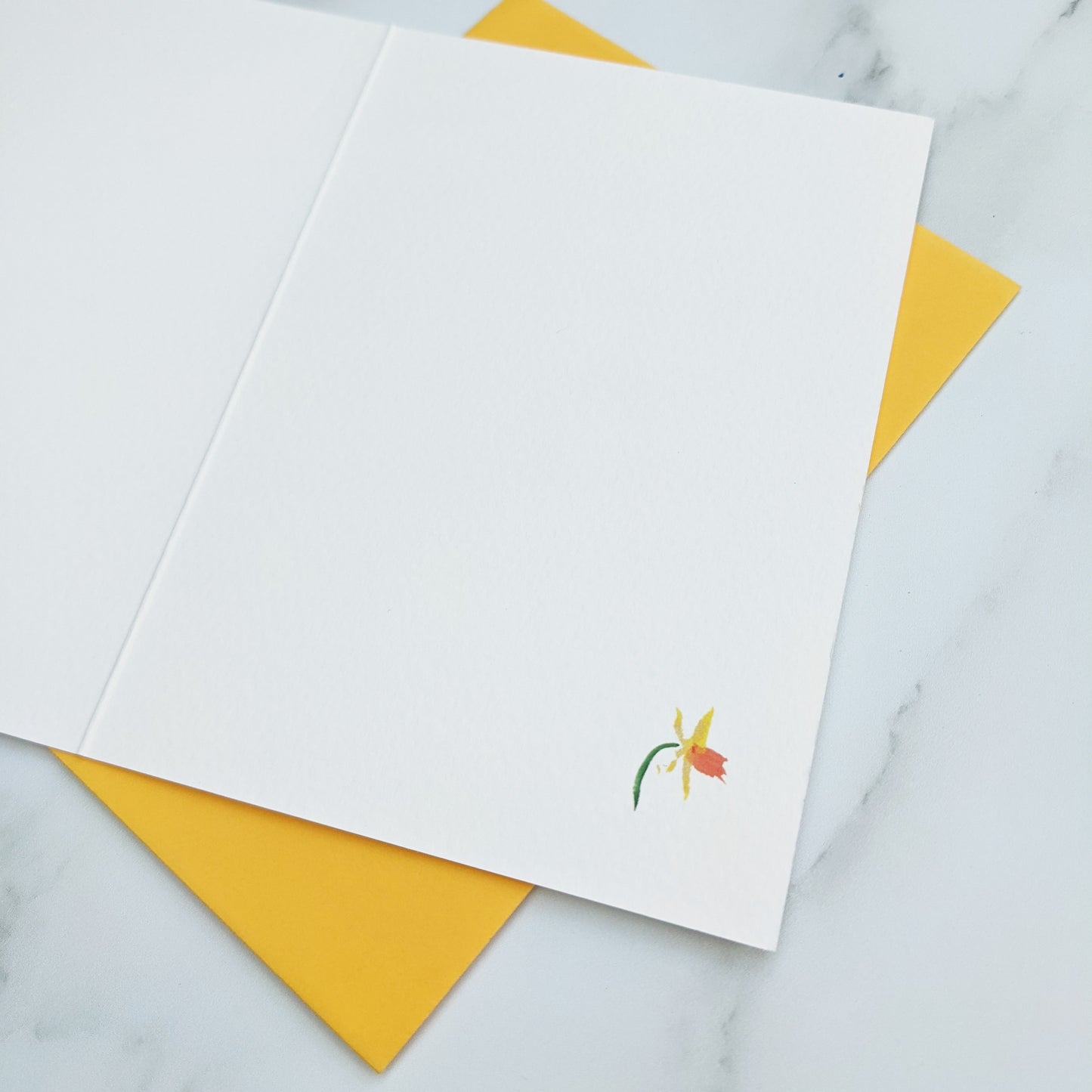 Greetings card - Daffodil - March birth flower