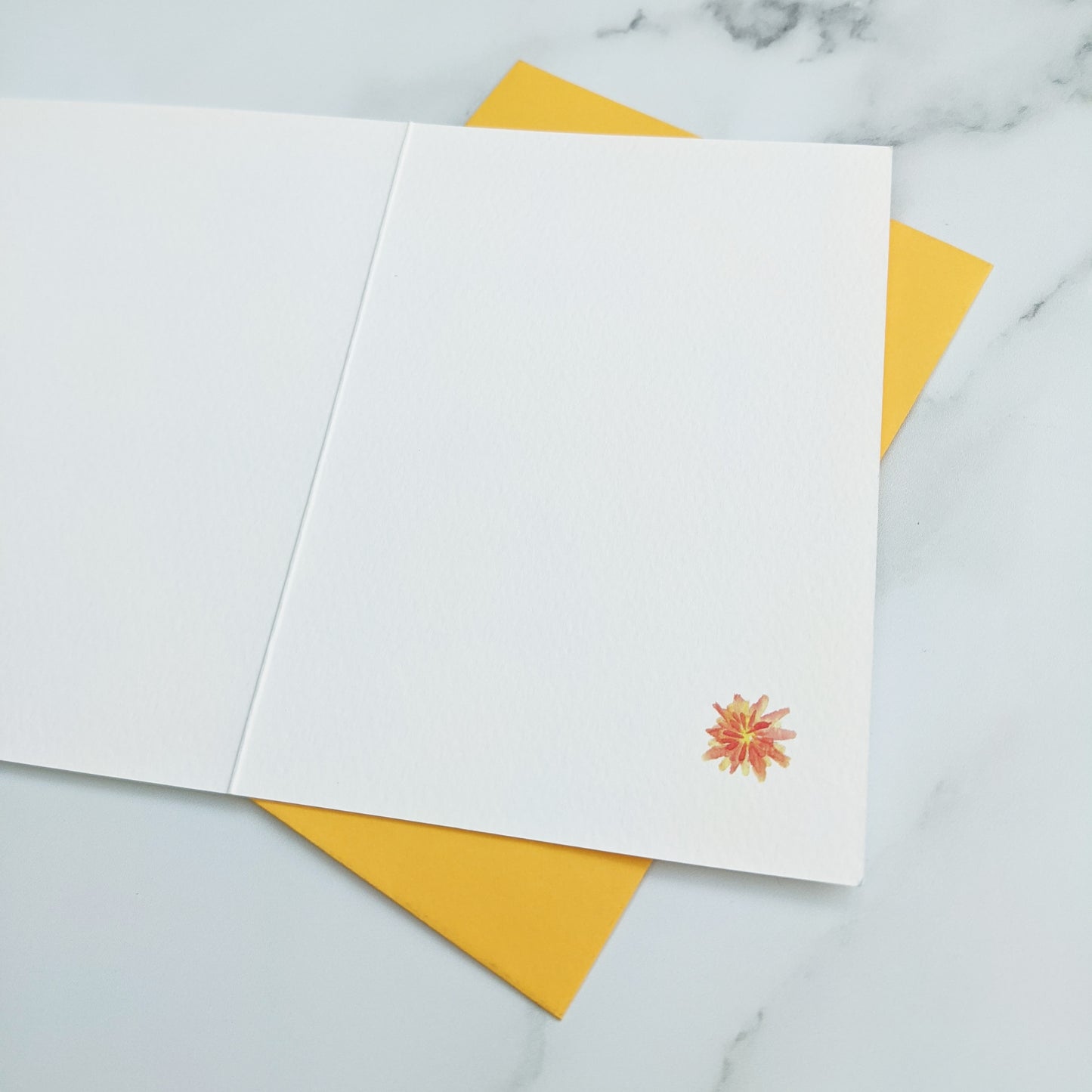 Greetings card - Chrysanthemum - November birth flower
