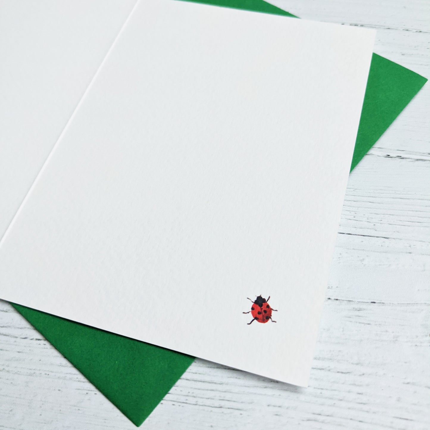 Greetings card - Good Luck Ladybirds