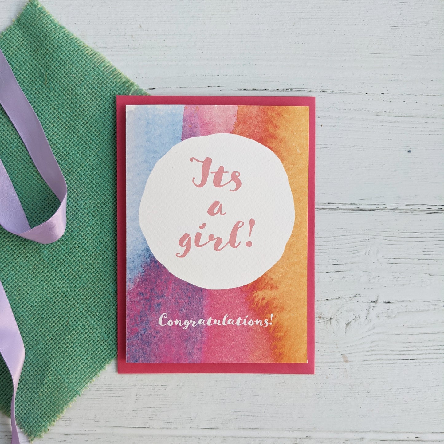 Greetings card - New Baby - Its a girl
