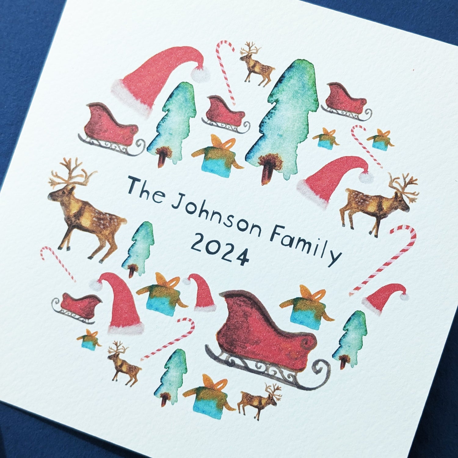 Personalised Christmas Cards - Large