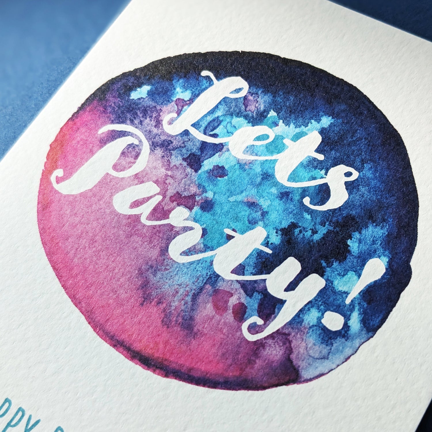 Birthday cards - Watercolour balls