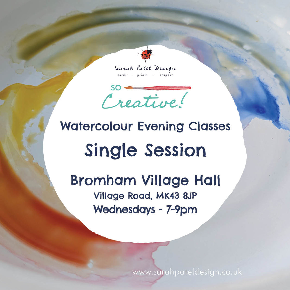 Watercolour Classes - Bromham - Single Session