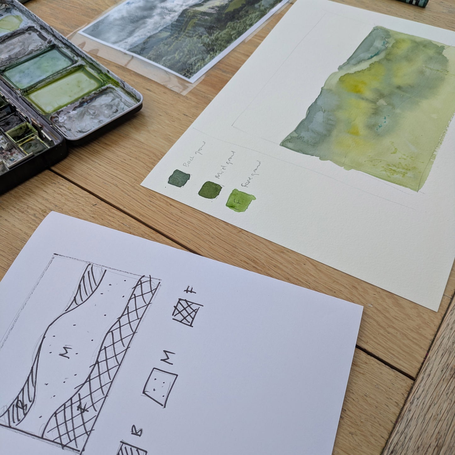 Watercolour Classes - Astwood - Light & Shade