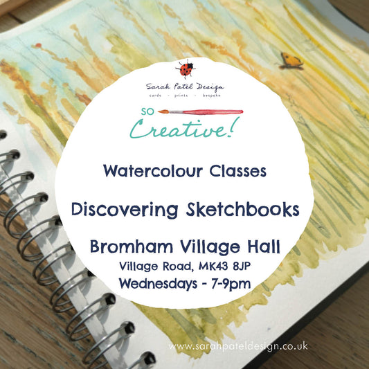 Watercolour Classes - Bromham - Discovering Sketchbooks