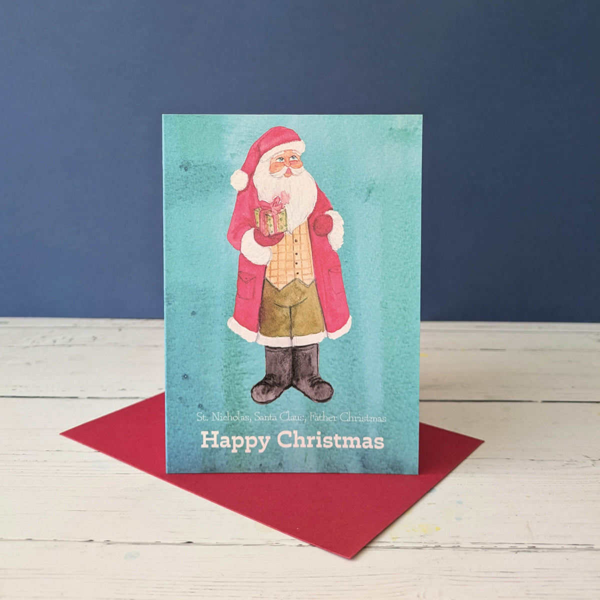 Christmas card - St Nicholas - Happy Christmas