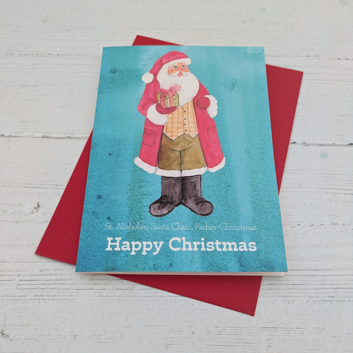 Christmas card - St Nicholas - Happy Christmas