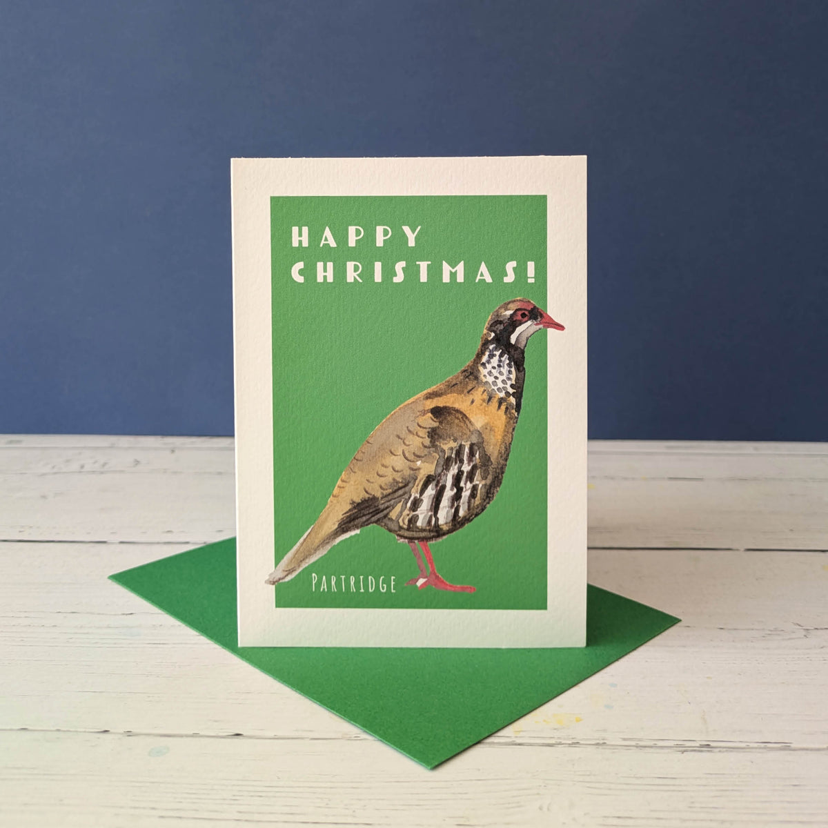 Christmas card - Partridge - Happy Christmas