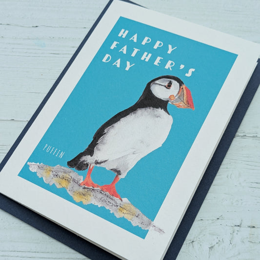 Greetings card - Father's Day - Puffin