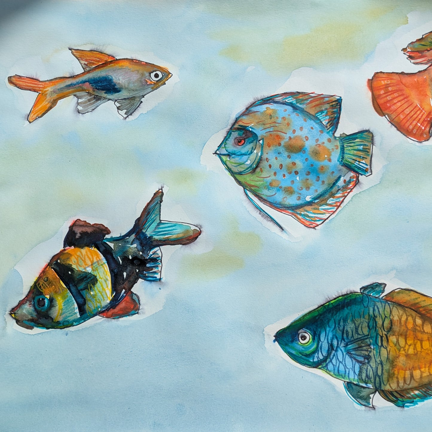 Watercolour Classes - Astwood - Textures & Techniques