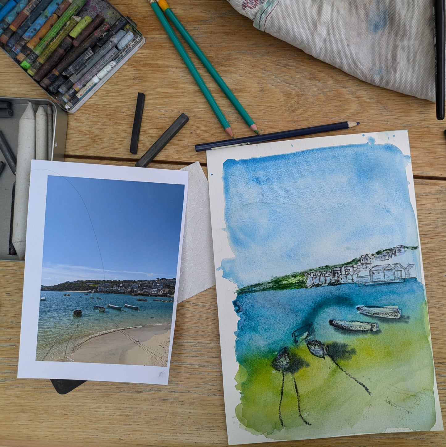 Watercolour Classes - Astwood - Textures & Techniques
