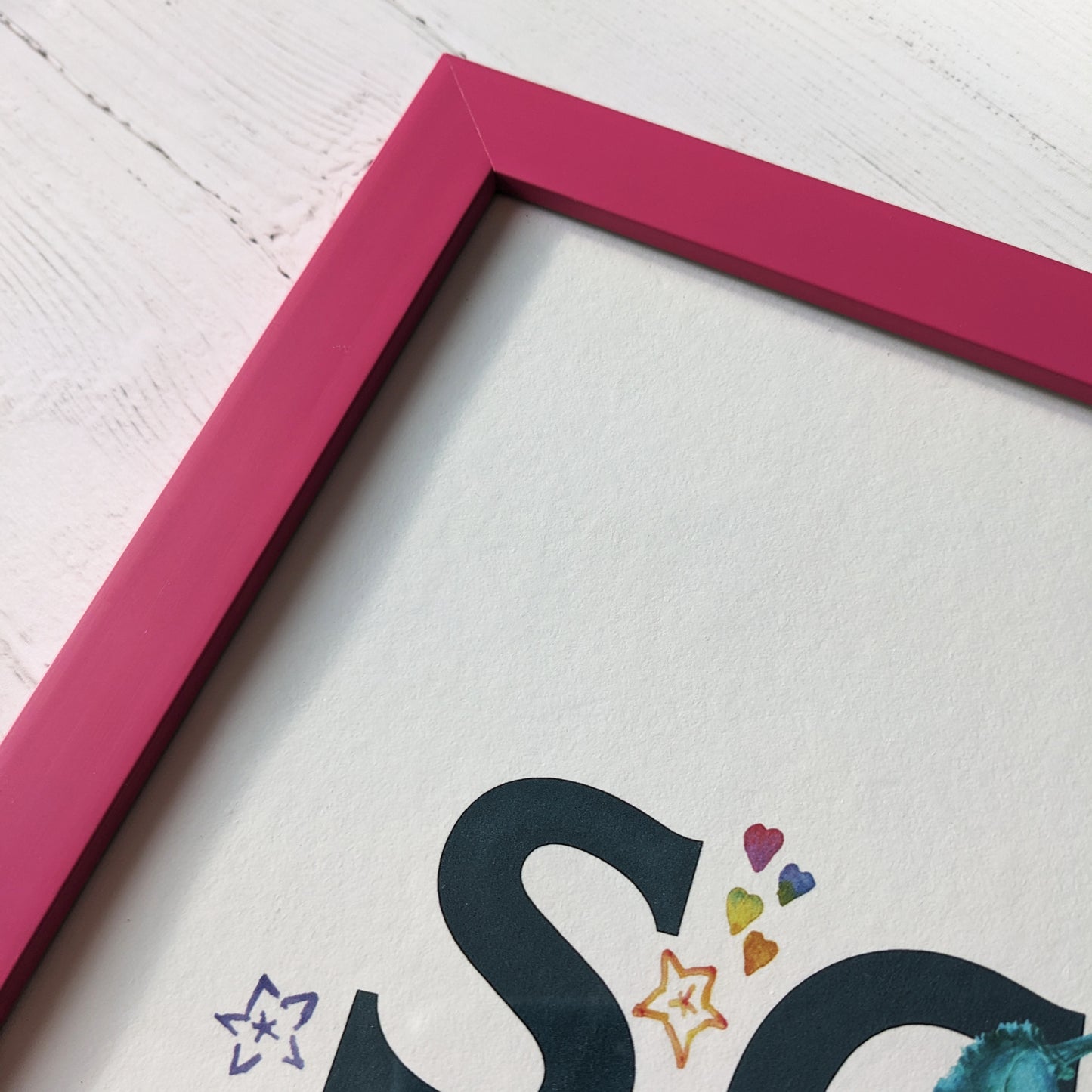 Frame - Coloured - 50x23cm - Hot pink