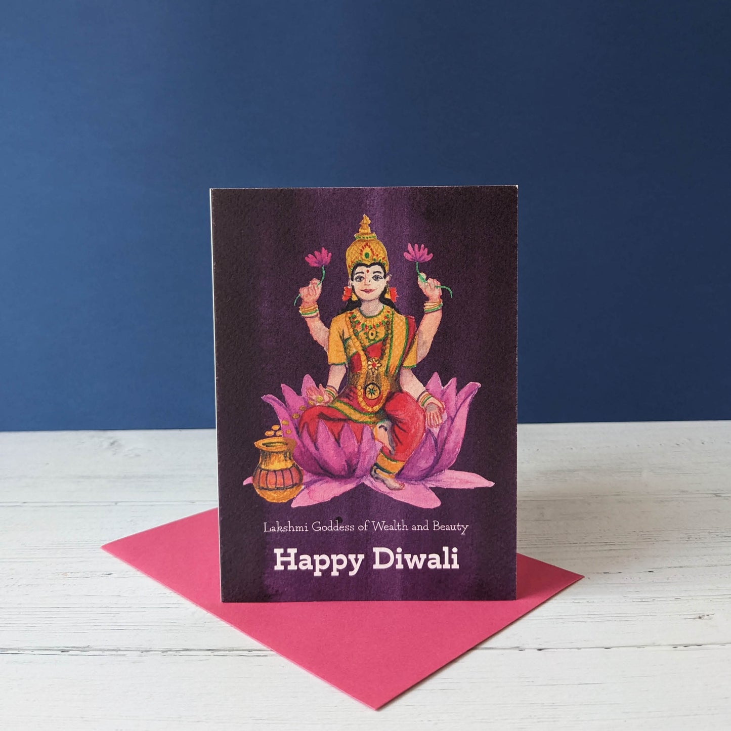 Greetings card - Diwali - Lakshmi