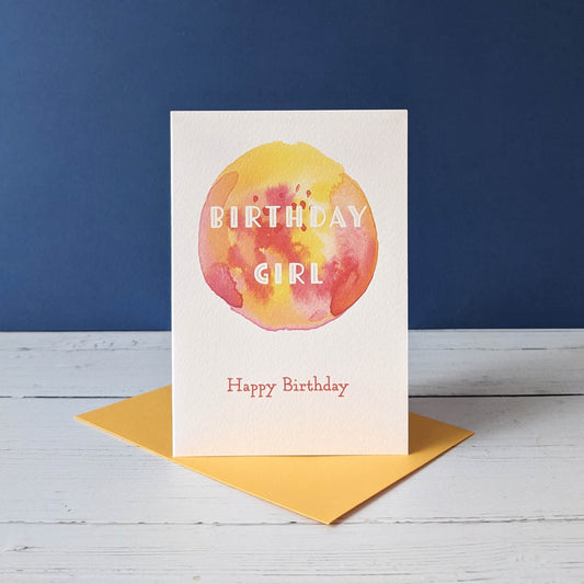 Greetings card - Birthday Girl - Happy Birthday