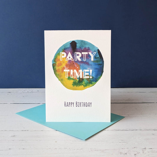 Greetings card - Party Time - Happy Birthday