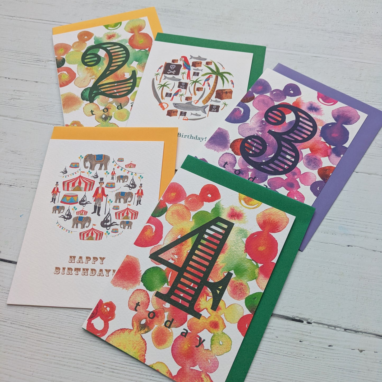 Greetings Cards - Mixed Pack of 5 - Age 2-4years