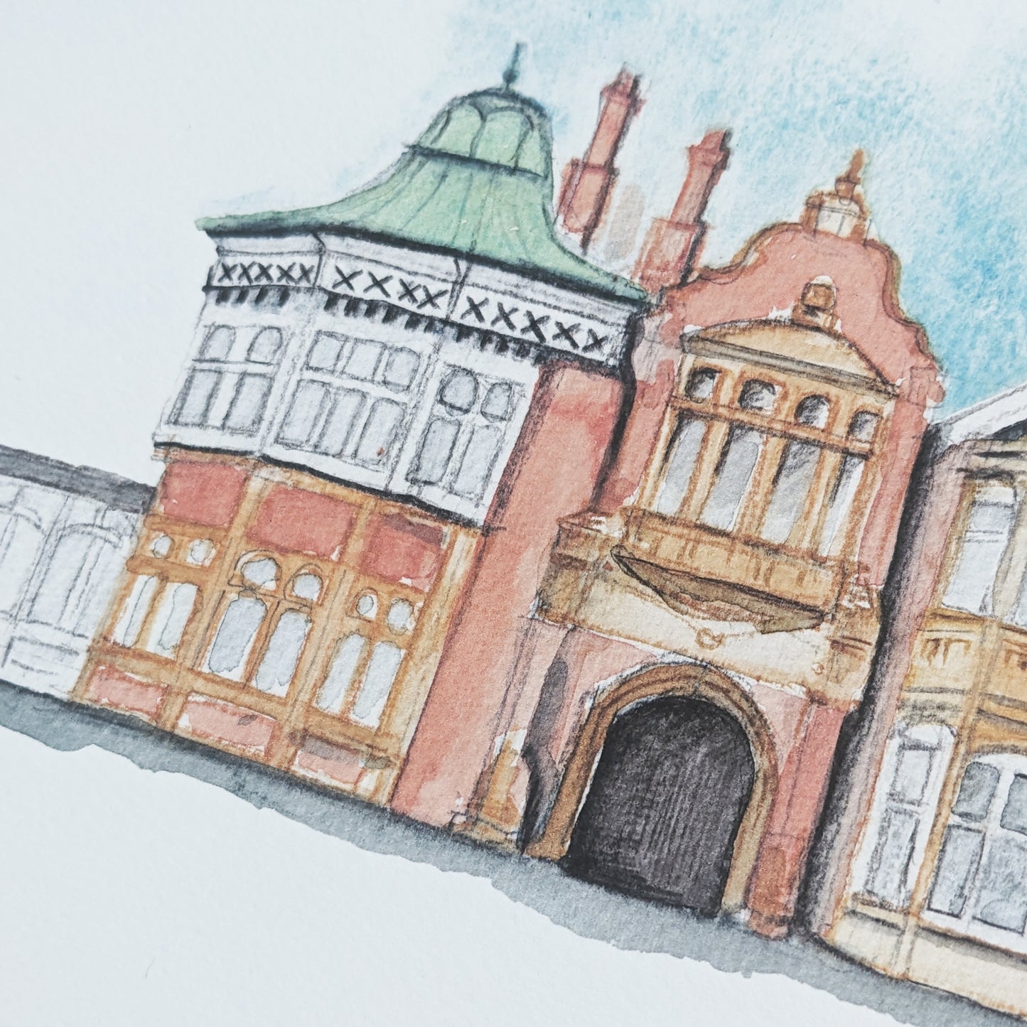 Watercolour Art Print - A Local Collection - Bletchley Park, Milton Keynes