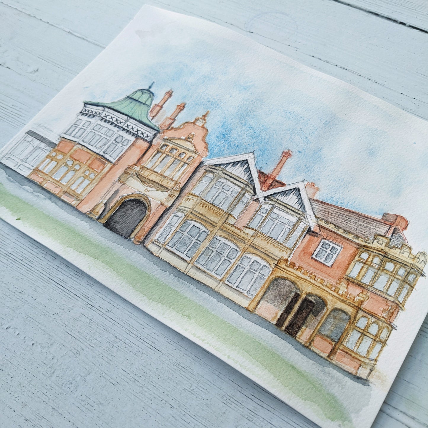 Watercolour Art Print - A Local Collection - Bletchley Park, Milton Keynes