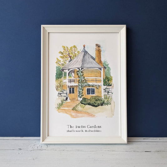 Watercolour Art Print - A Local Collection - The Swiss Gardens, Shuttleworth