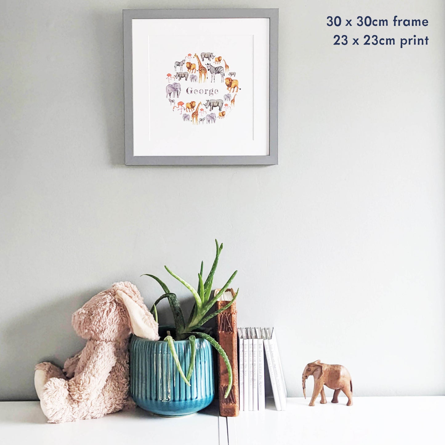 Personalised Watercolour Print - African Safari