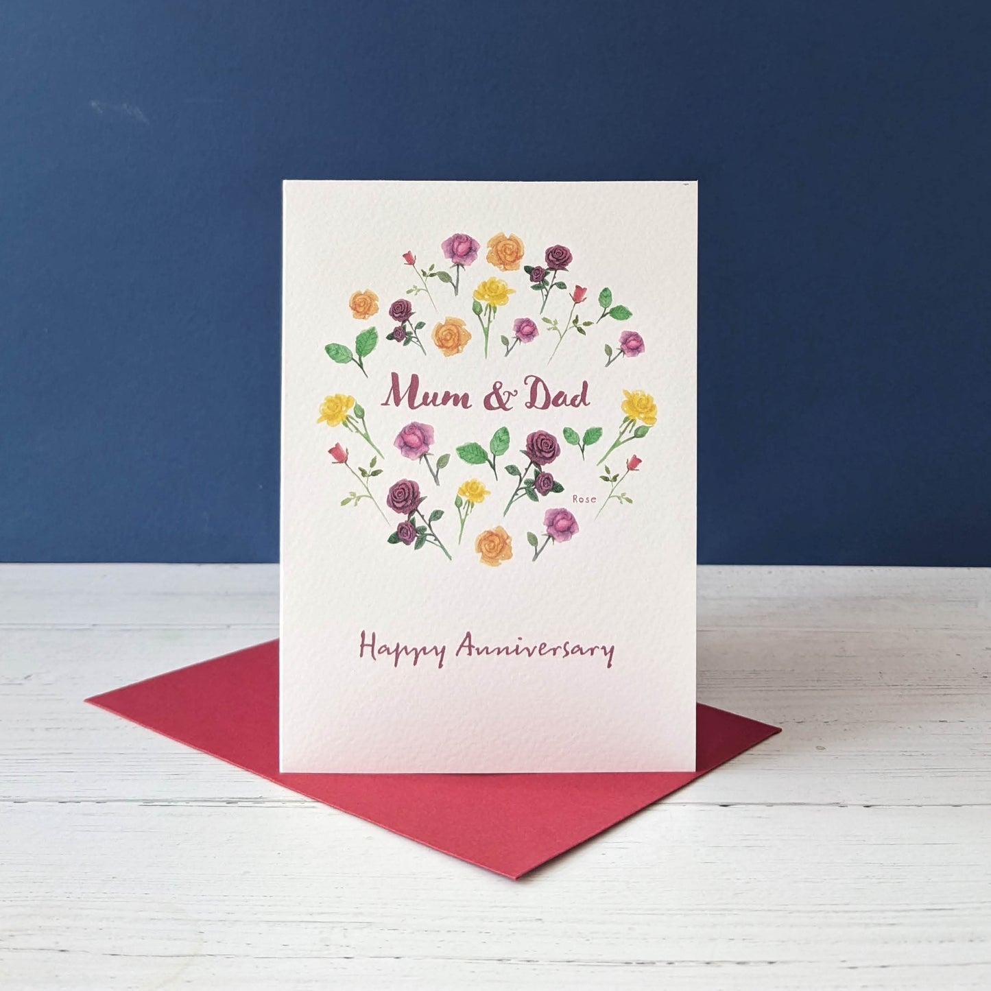 Greetings card - Anniversary - Happy Anniversary Mum & Dad