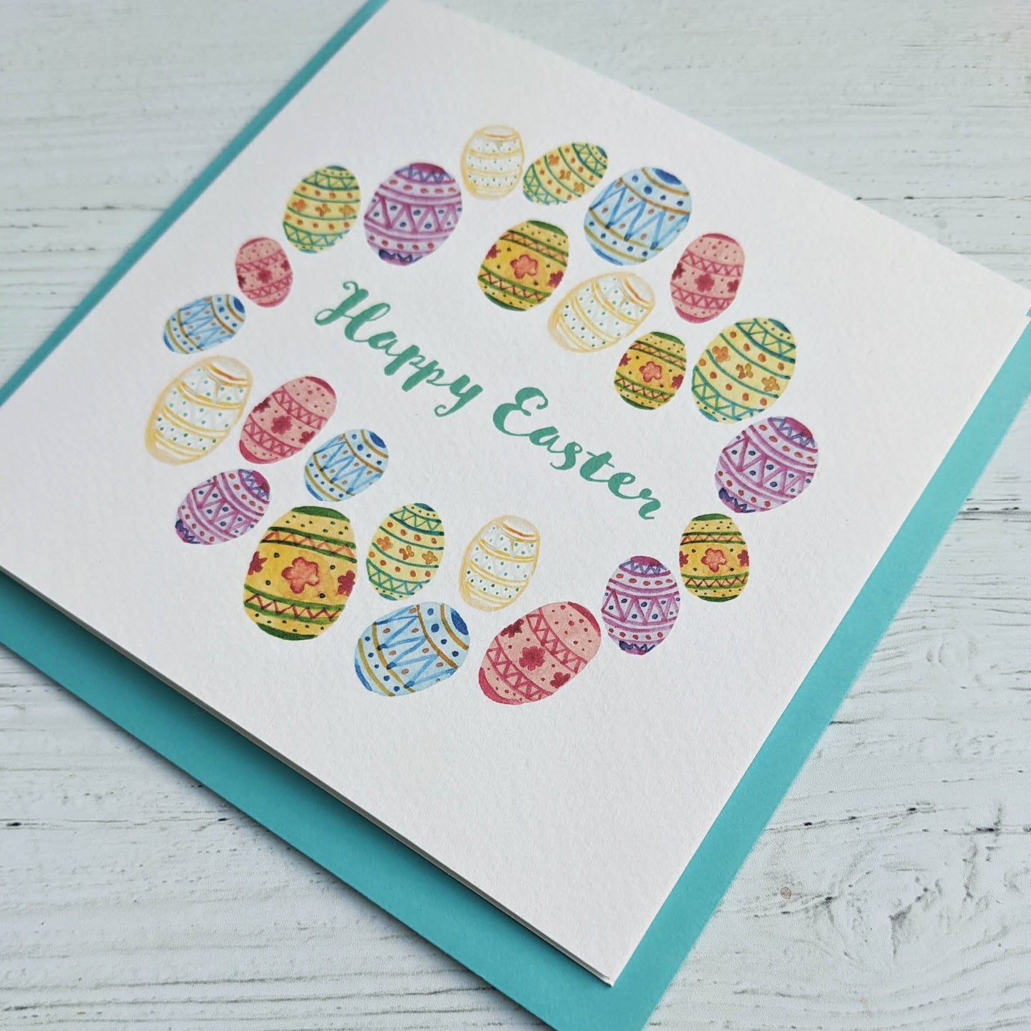 Personalised Greetings Card - Easter Eggs