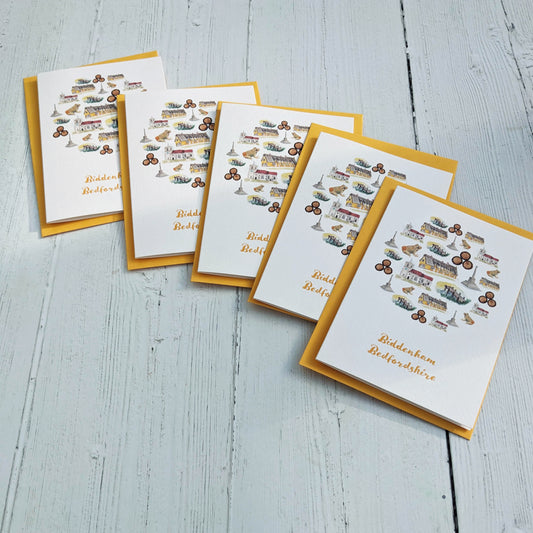 Greetings card - A Local Collection - Biddenham Pack of 5