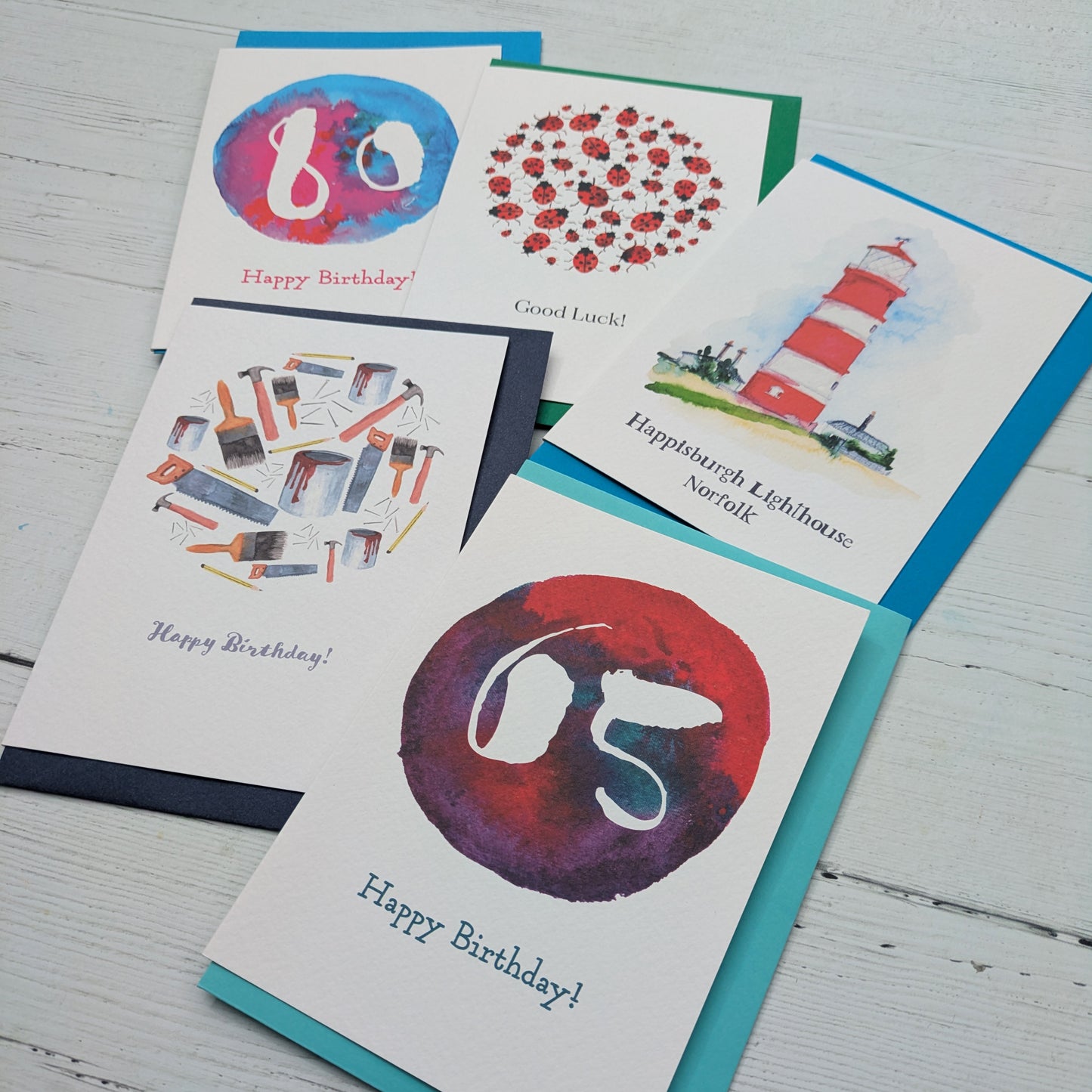 Greetings Cards - Mixed Pack of 5 - Age 65-80 years