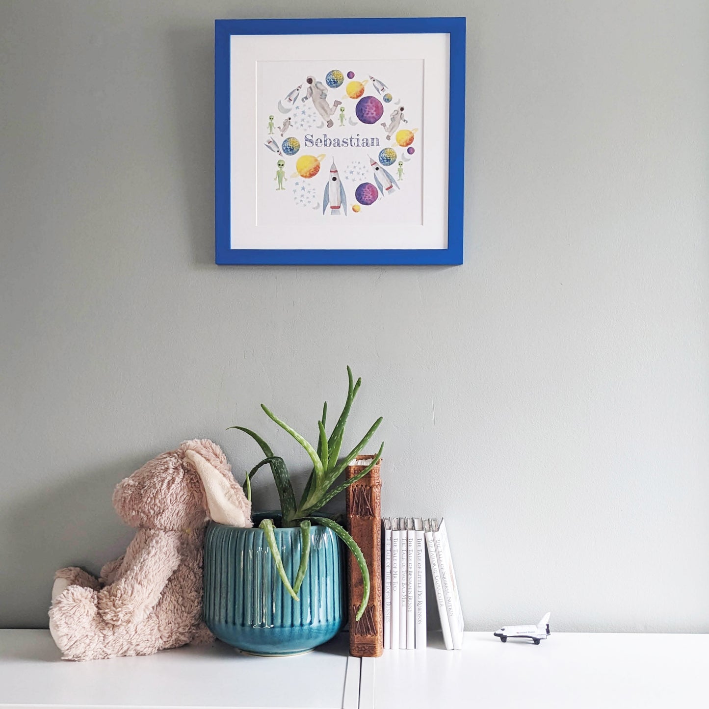 Personalised Watercolour Print - Space Exploration