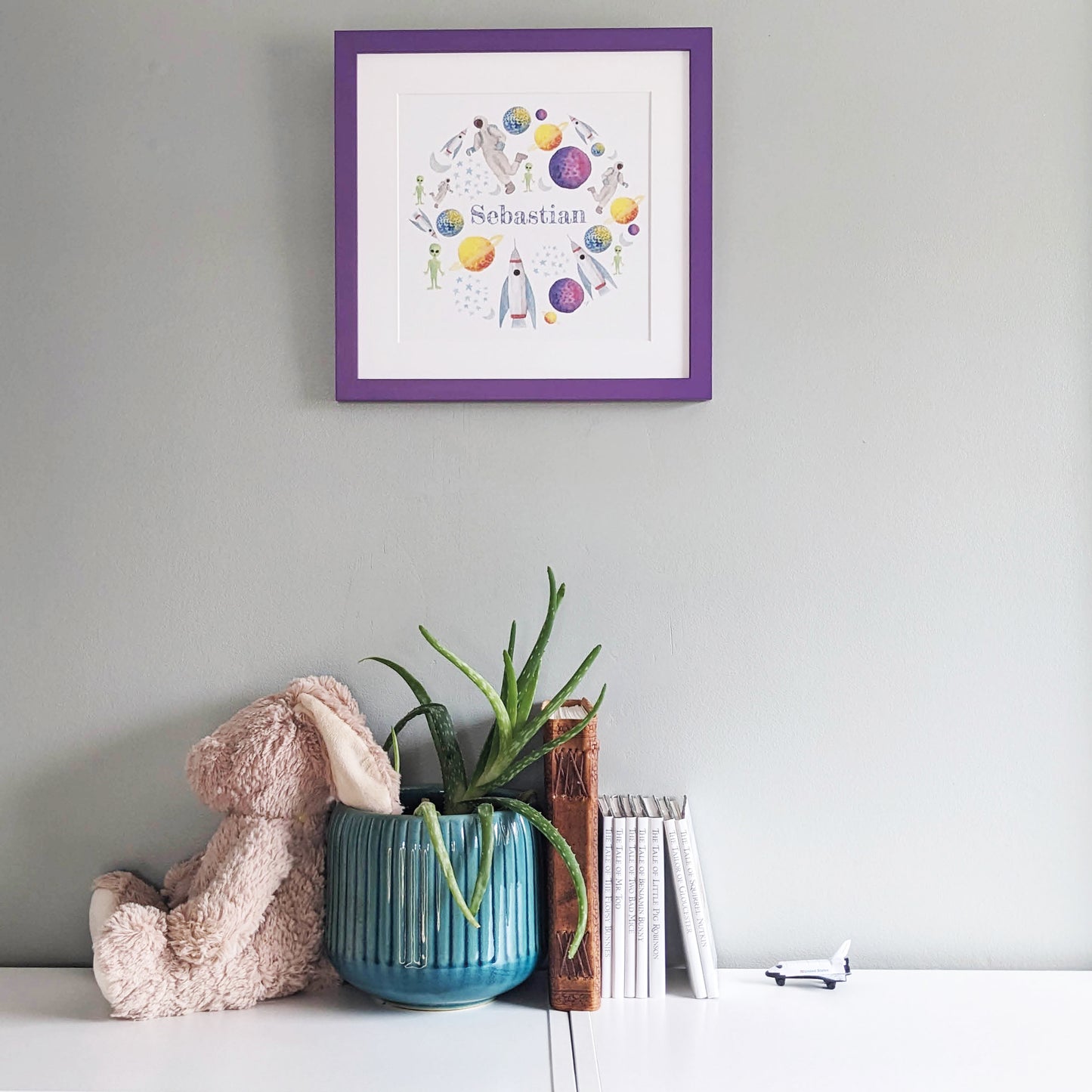 Personalised Watercolour Print - Space Exploration