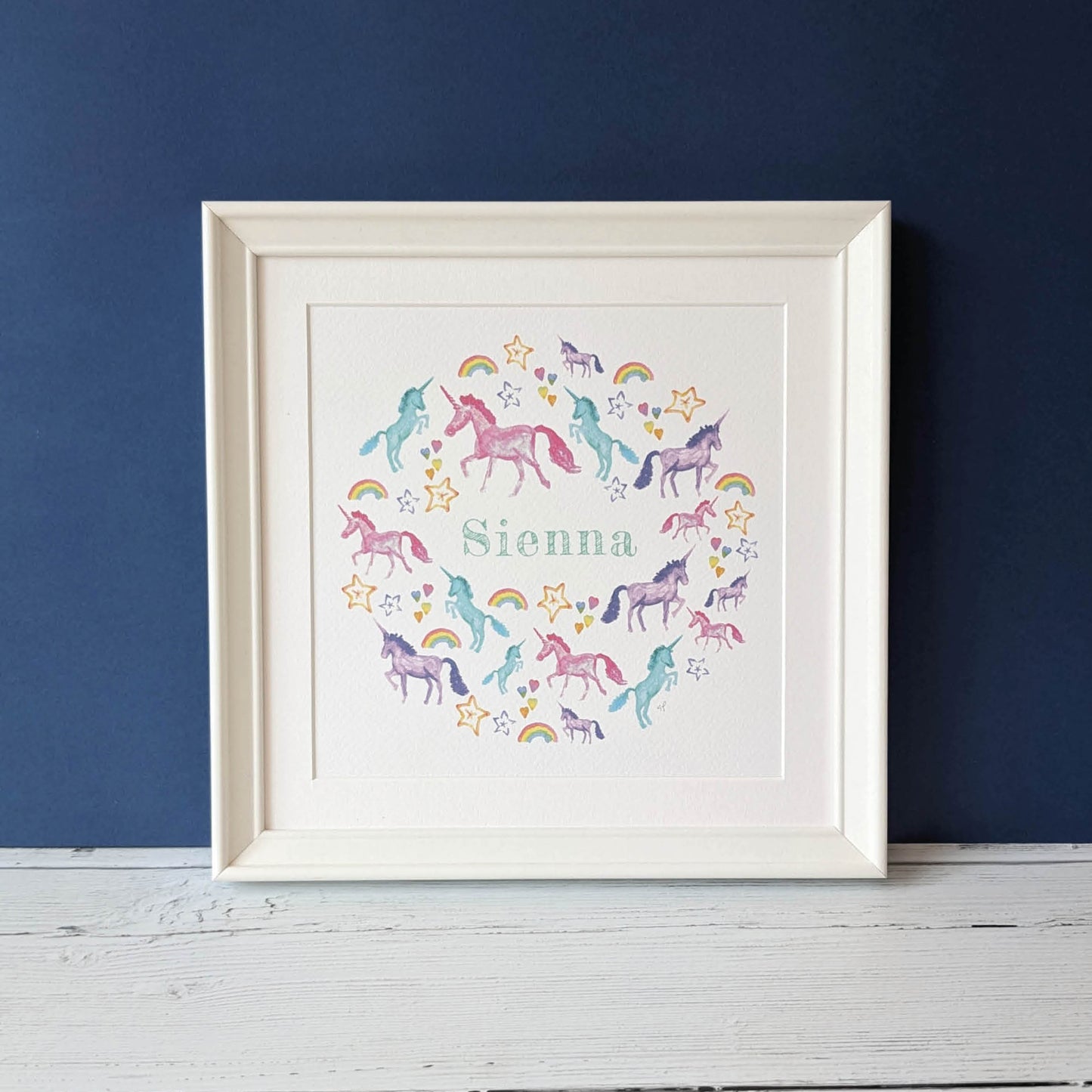 Personalised Watercolour Print - Unicorn Magic