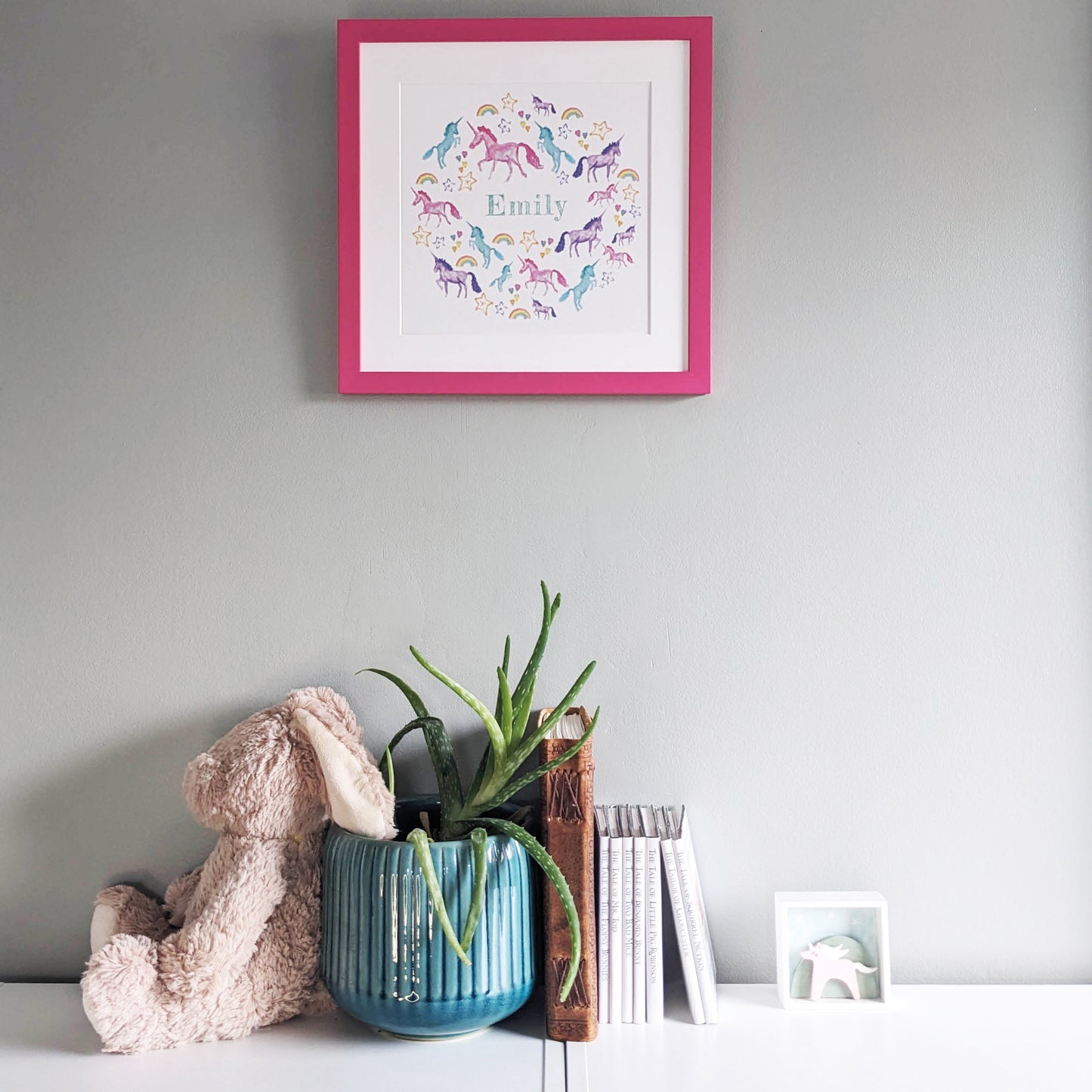 Personalised Watercolour Print - Unicorn Magic