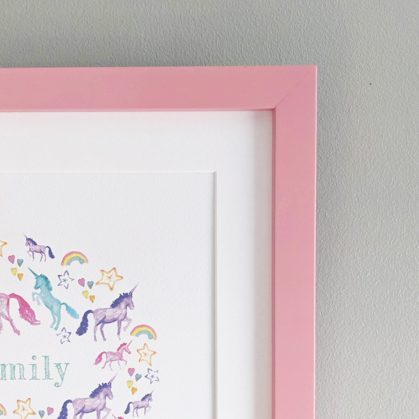 Frame - Coloured - 30x30cm - Pastel Pink