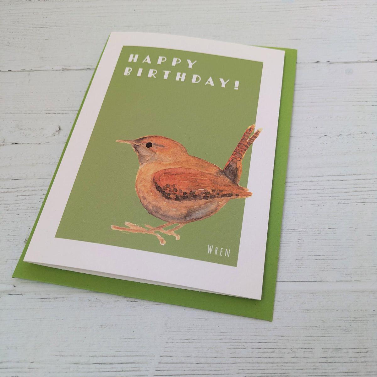 Greetings card - Wren - Happy Birthday